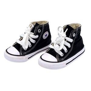 Converse Chuck Taylor All Star High Top Black White Infant Shoes Size 4 7J231